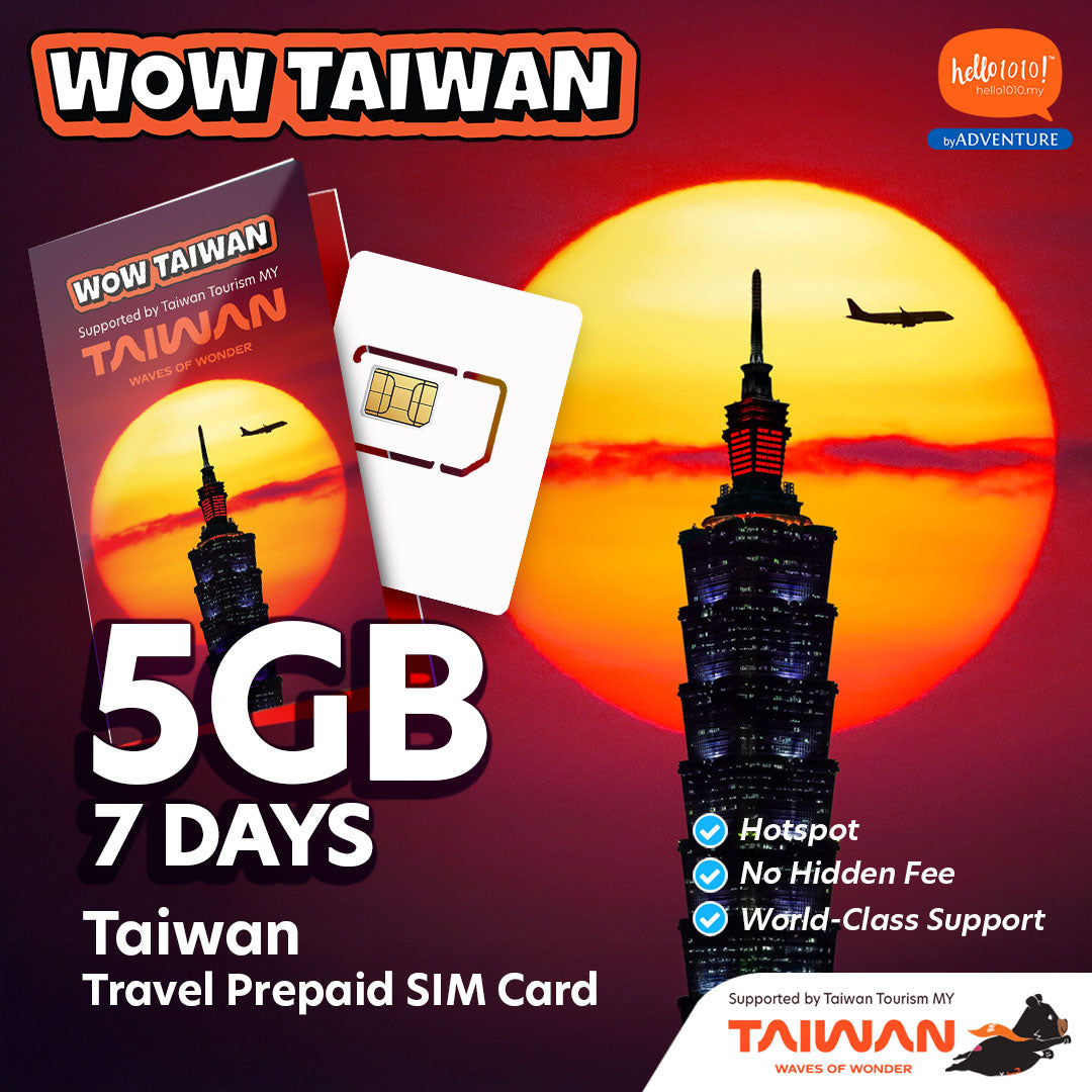 SIM Card Taiwan Tourism Redemption – Hello1010 Travel eSIM SIM