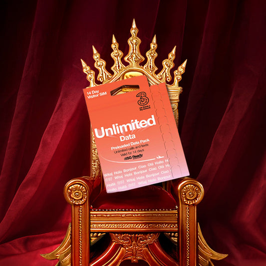 UK Infinite Data Prepaid SIM (Covers Europe)