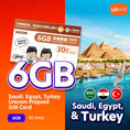 Cargar la imagen en la vista de la galería, Saudi, Egypt, Turkey Unicom 30 Days Prepaid SIM
