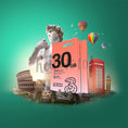 Load image into Gallery viewer, UK & Europe (72 Countries) Three 30GB Prepaid SIM