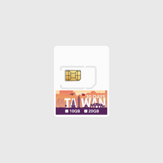 Taiwan Travel Prepaid SIM Card Product Image