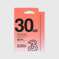 Load image into Gallery viewer, UK & Europe (72 Countries) Three 30GB Prepaid SIM