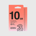 Load image into Gallery viewer, UK & Europe (72 Countries) Three 10GB Travel Prepaid Plan Product Image