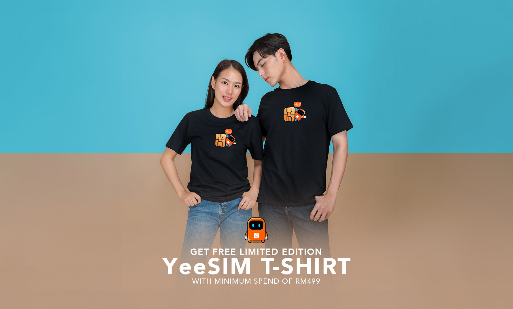 YeeSIM T-shirt FREE with RM499 spent