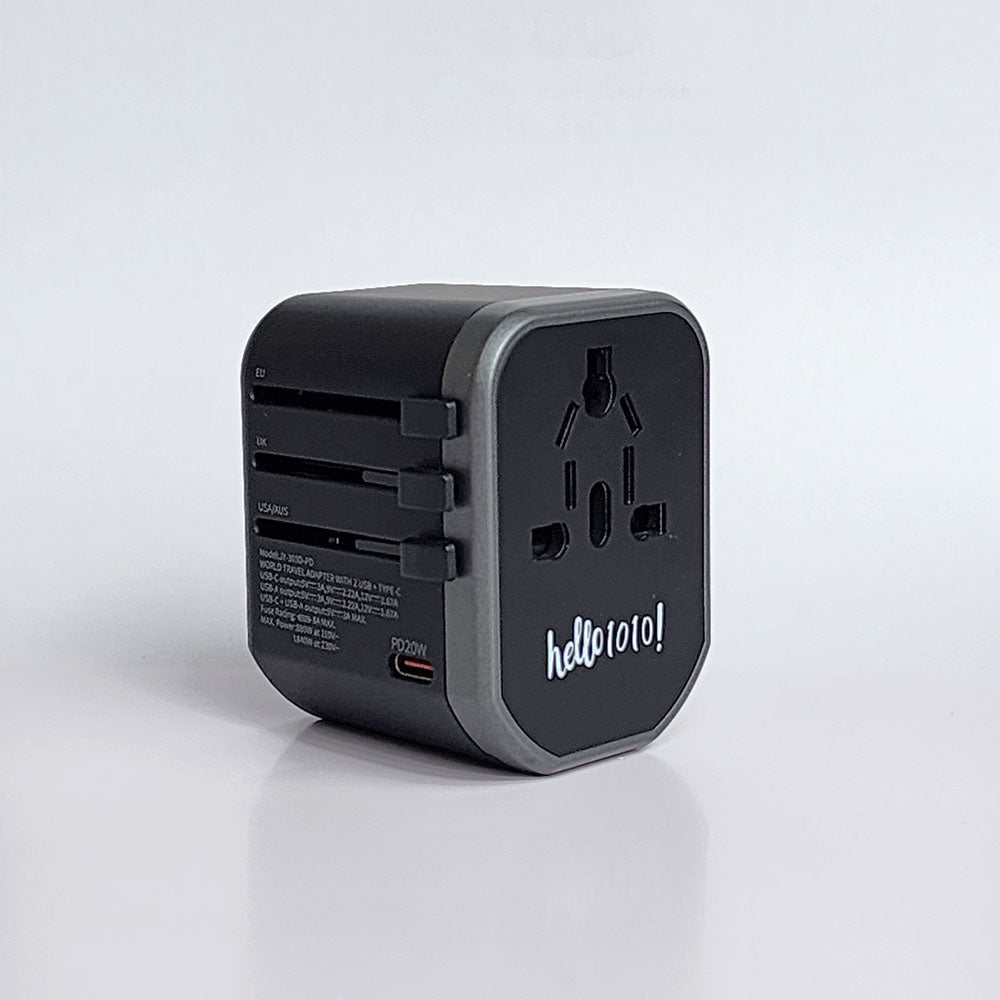 Angle view of the World Travel Adapter
