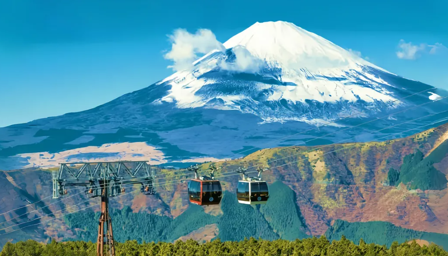 1-day tour to Mount Fuji and Hakone with visits to Lake Yamanaka, Lake Ashinoko, and Owakudani, including a complimentary ride on the Hakone Ropeway