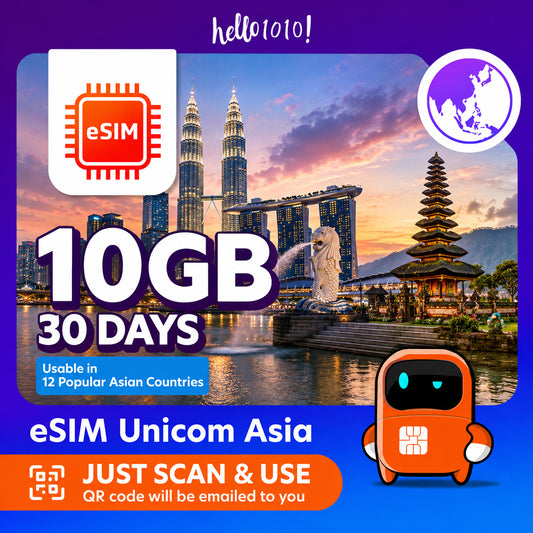 eSIM Unicom Asia