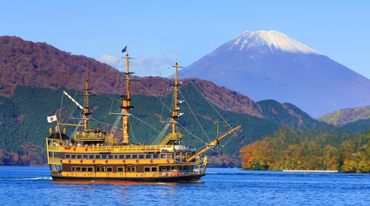 1-day tour to Mount Fuji and Hakone with visits to Lake Yamanaka, Lake Ashinoko, and Owakudani, including a complimentary ride on the Hakone Ropeway