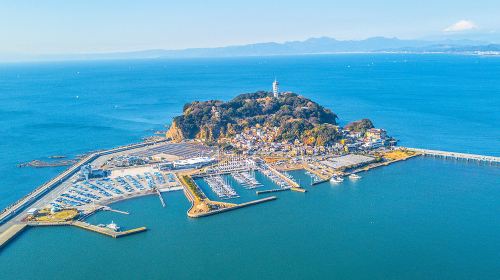Yokohama nightscape + Slam Dunk Kamakura + Enoshima stroll|Japanese-style 1-day tour