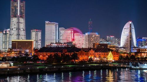 Yokohama nightscape + Slam Dunk Kamakura + Enoshima stroll|Japanese-style 1-day tour