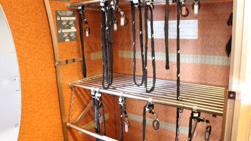 Luggage rack inside a Rapi:t carriage