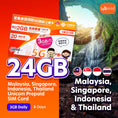 Load image into Gallery viewer, Malaysia, Singapore, Indonesia, Thailand Unicom 8 Days Prepaid SIM
