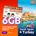 Load image into Gallery viewer, Saudi, Egypt, Turkey Unicom 30 days Prepaid SIM
