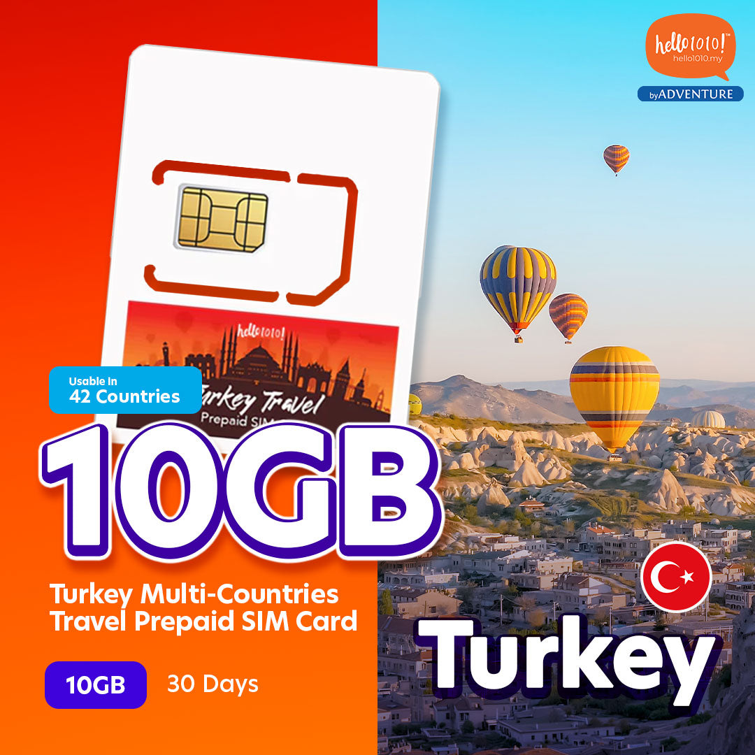 Turkey Multi-Countries Travel Prepaid SIM Card