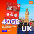 Cargar la imagen en la vista de la galería, UK Vodafone Travel Prepaid Plan
