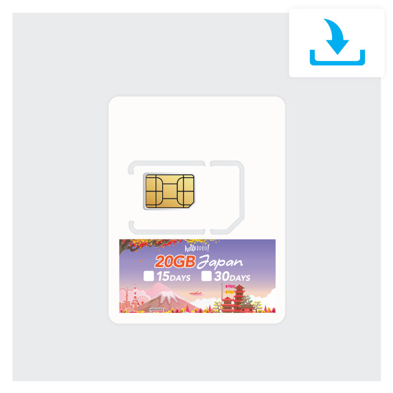 Japan Go 20GB Travel Prepaid SIM Card Quick Guide Thumbnail