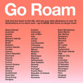 Load image into Gallery viewer, Three Go Roam destination list, showing the countries and territories where the UK data allowance can be used.
