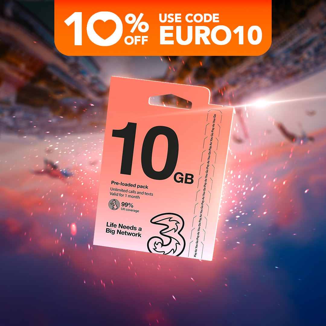 UK & Europe (72 Countries) 10GB Promotion