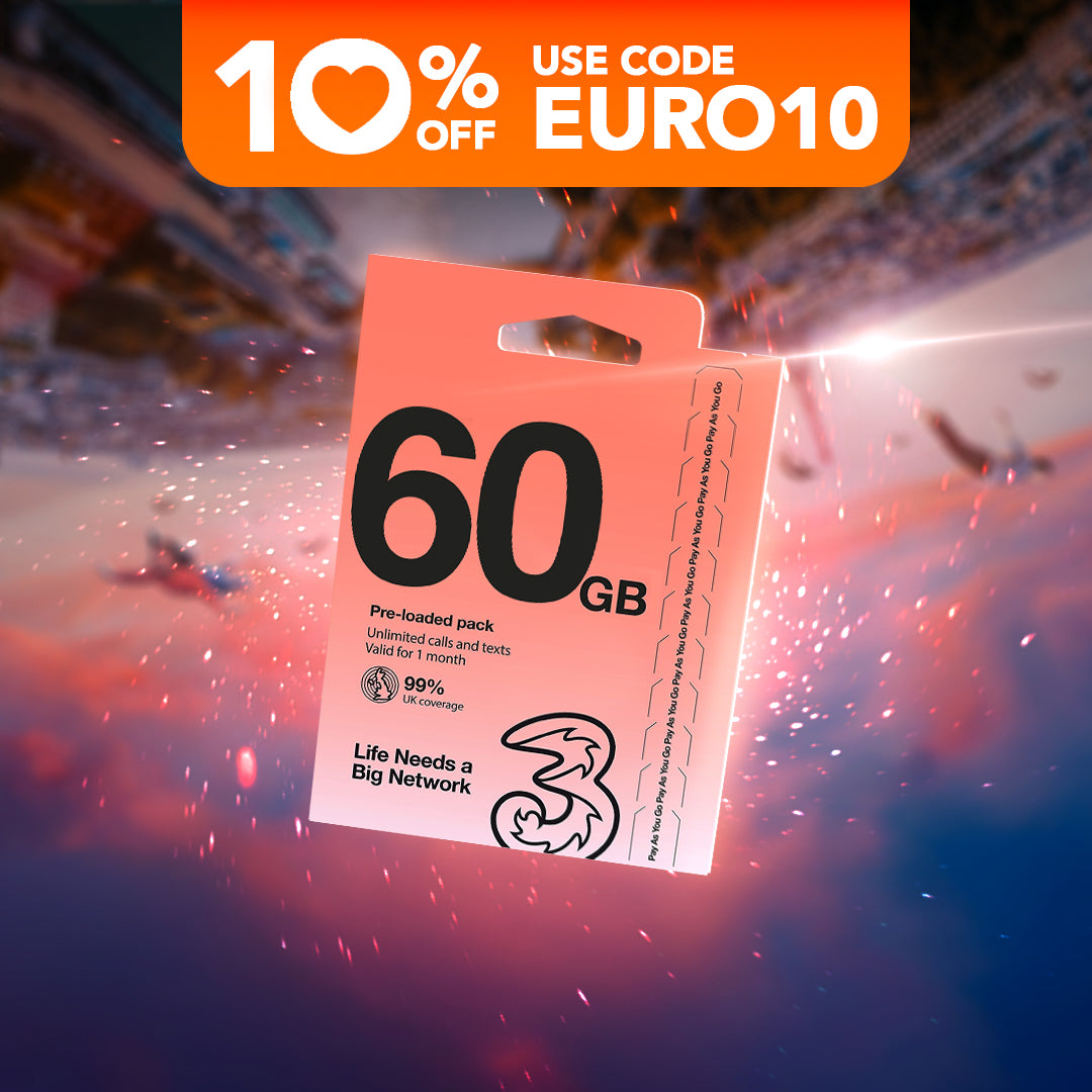 UK & Europe (72 Countries) 60GB Promotion