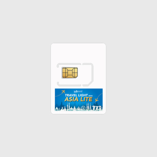 Asia Lite Travel Prepaid SIM Card