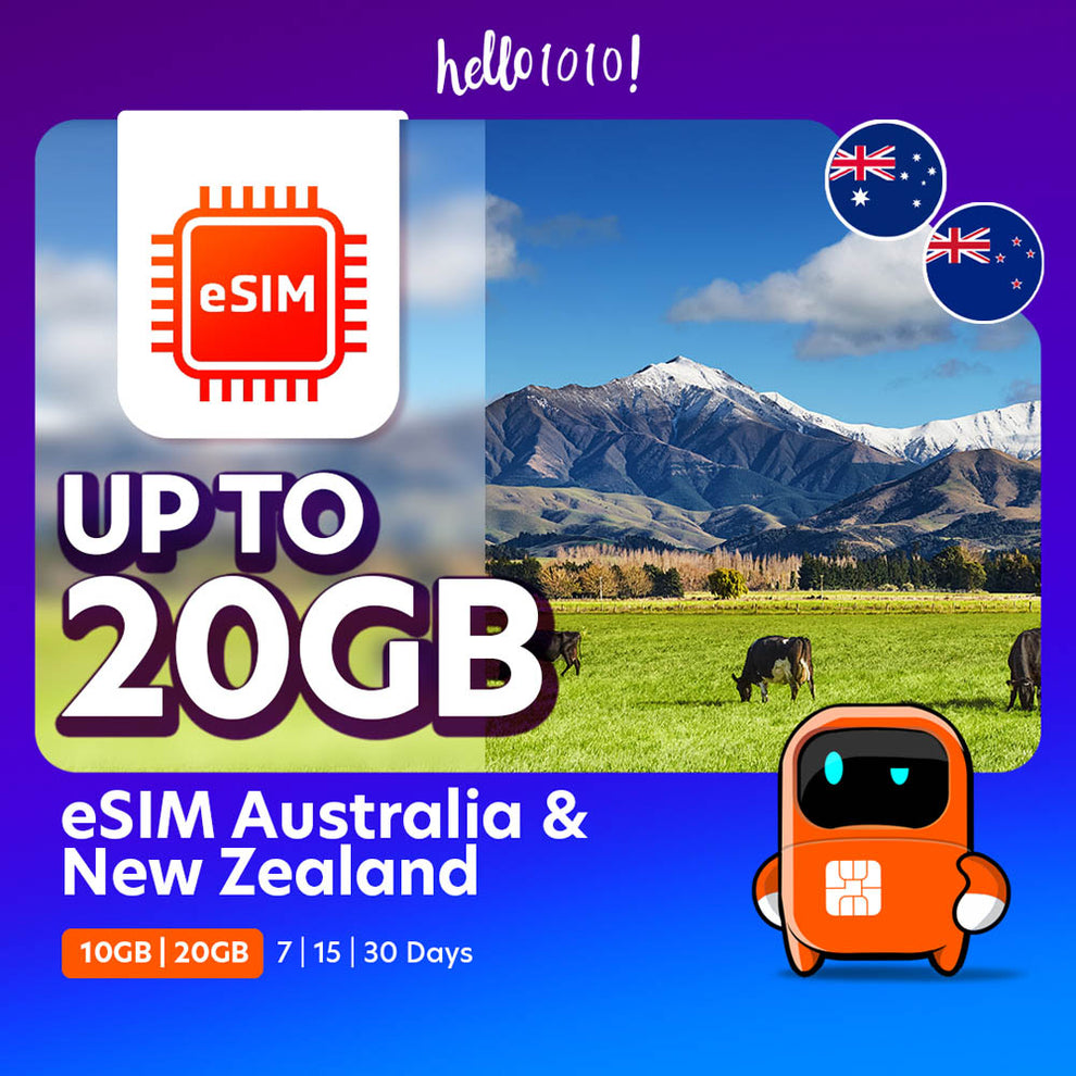 Hello1010 澳洲新西兰 eSIM 2026 推荐