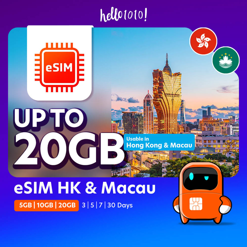 Hello1010 港澳通用 eSIM