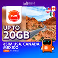 Load image into Gallery viewer, eSIM USA, Canada, Mexico
