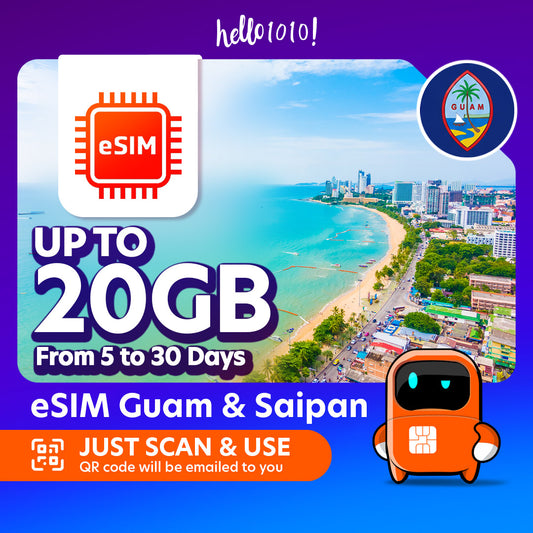 eSIM Guam and Saipan