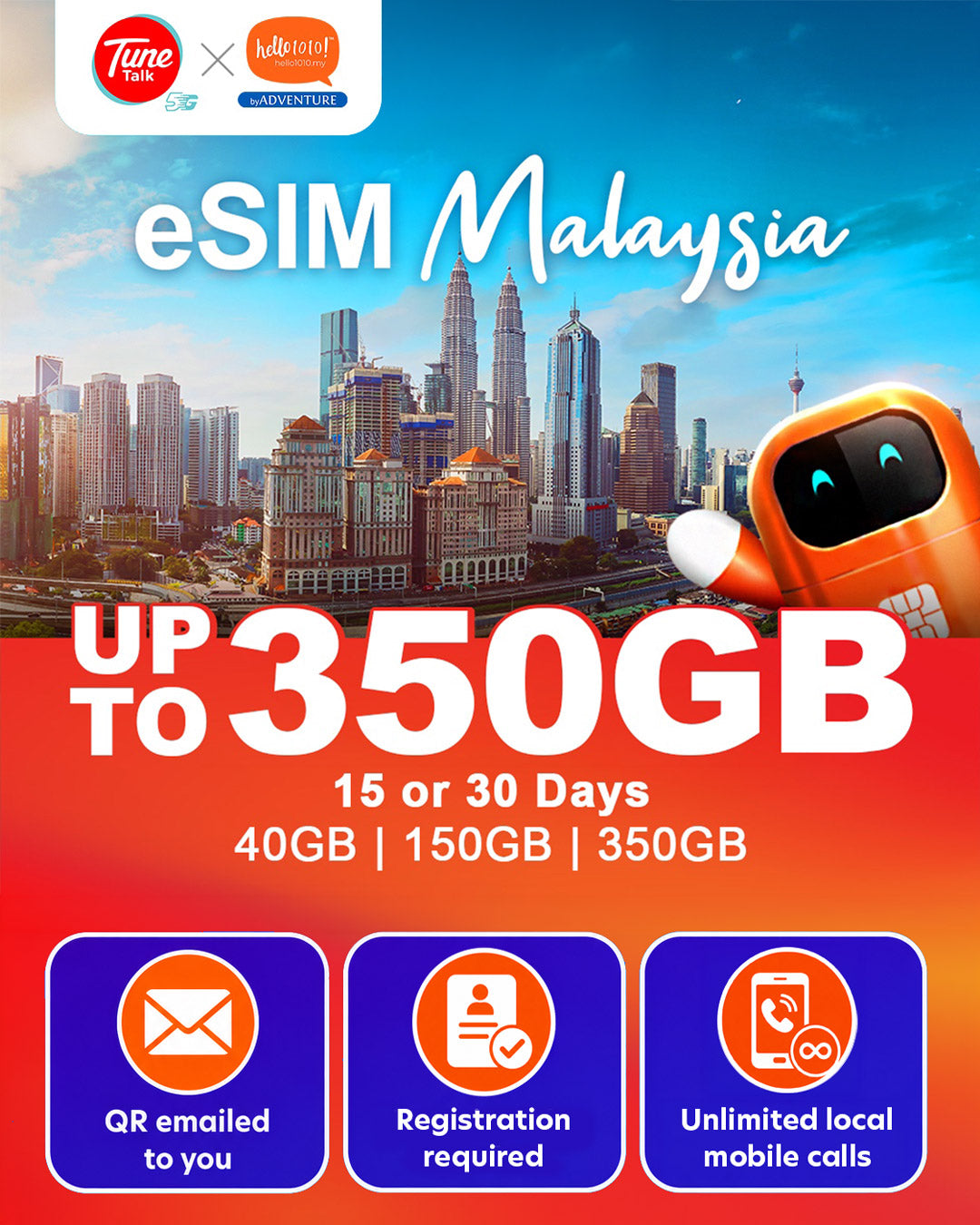 eSIM Tune Talk Malaysia (Requires Registration)