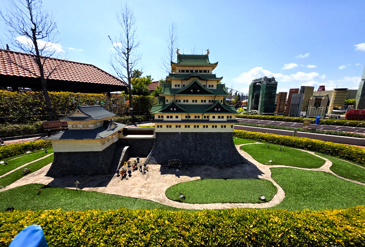 Nagoya Castle recreated in LEGO bricks at MINILAND, LEGOLAND Japan