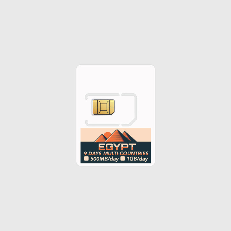 Egypt Multi-Countries Travel Prepaid SIM Card Product Image