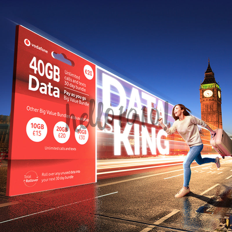 UK Vodafone Travel Prepaid Plan